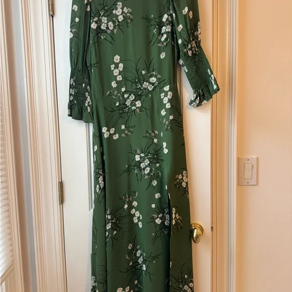 Reformation Carolina Floral Green Midi Dress - Picture 4 of 5